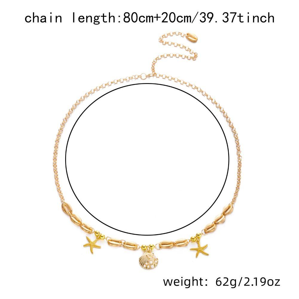 Bohemian Waist Chain Imitation Pearl Jewelry Accessories Summer Body Chain for Women
