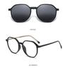 Polygonal Magnetic Gradient Polarized Clip-on Sunglasses for Women - Fashion and Travel Use