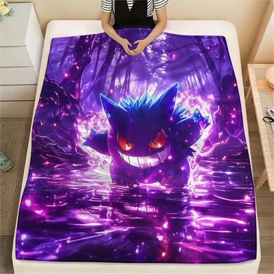 Pokémon  Print Flannel Blanket, High Quality Comfortable for All Seasons, Home Decor, Warmth and Comfort
