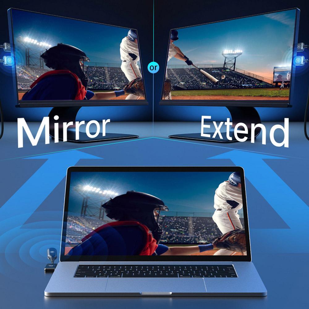 MINIX C1 USB-C To HDMI Wireless Dongle, 165ft/50m Transmission, Plug and Play, Compatible with iPhone 15