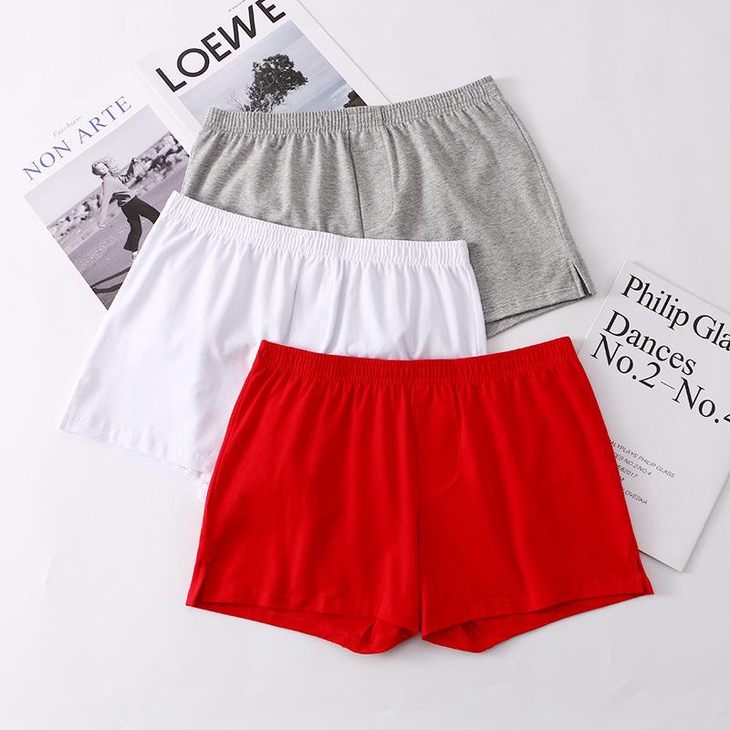 Men's Pure Cotton Mid-Waist Boxer Briefs - Loose A-line Plus Size Shorts