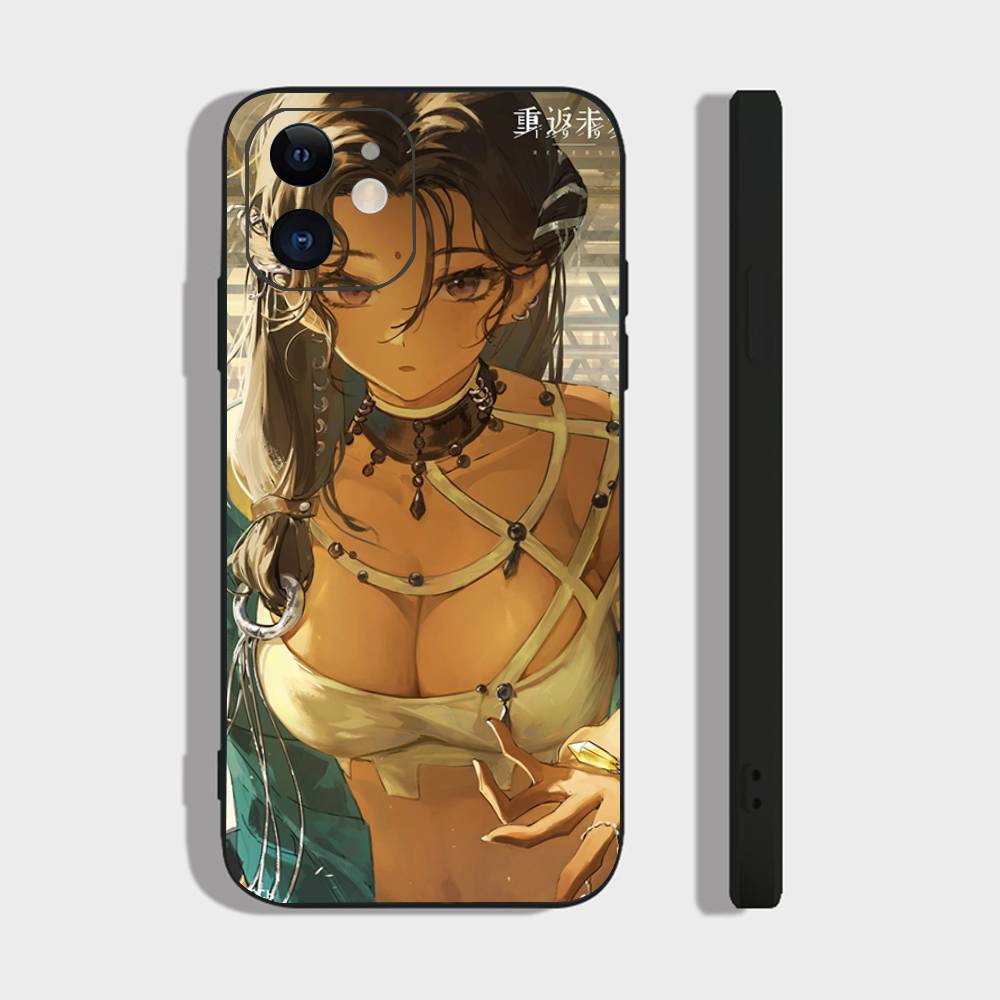 Black Dwarf Anime Reverse 1999 Phone Case For IPhone 17 Air 16 15 14 13 Pro Max 11 12 Black Silicone Cover