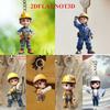 Cute Engineer, 2D Flat Acrylic, Pendant, Suitable for Backpack, Keychain, Gifts, Christmas, Halloween