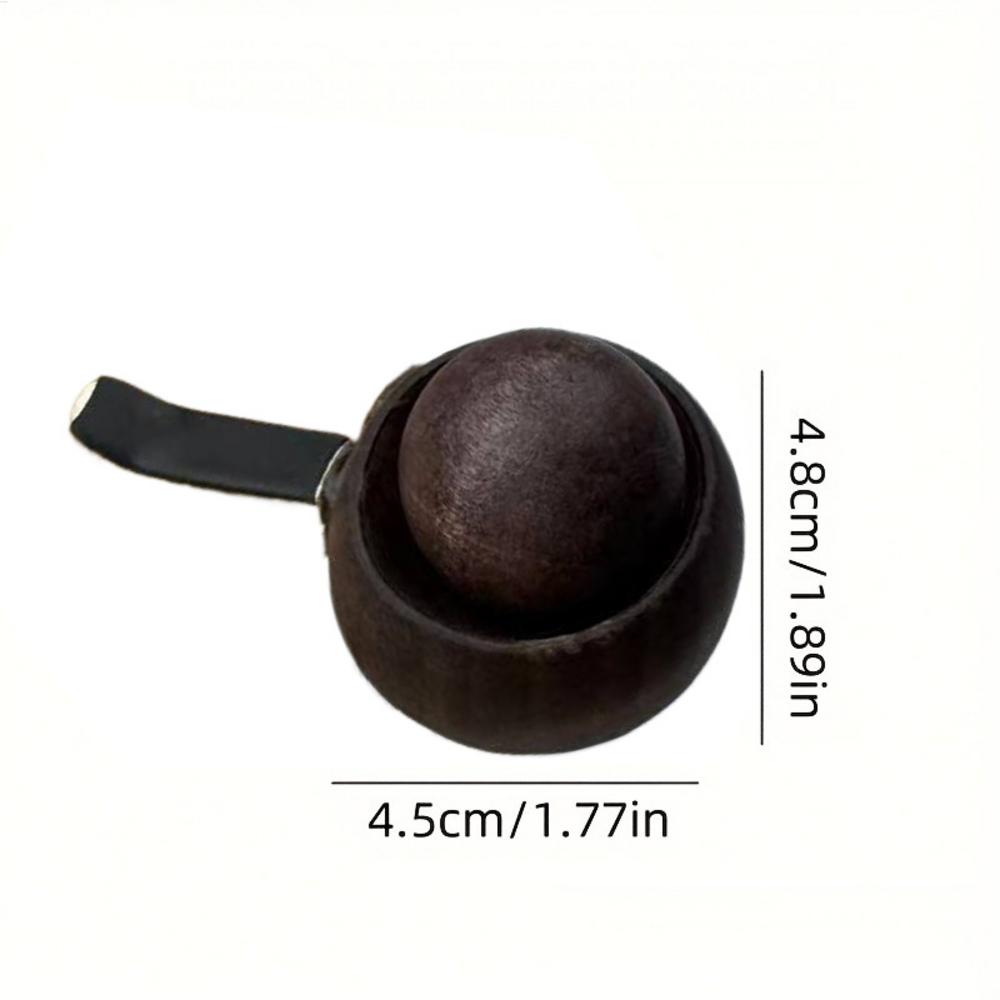 Natural Wood Car Diffuser Flame-Proof Spherical Air Freshener Wooden Odor Eliminator for Car & Home Bedroom Office Desk Interior