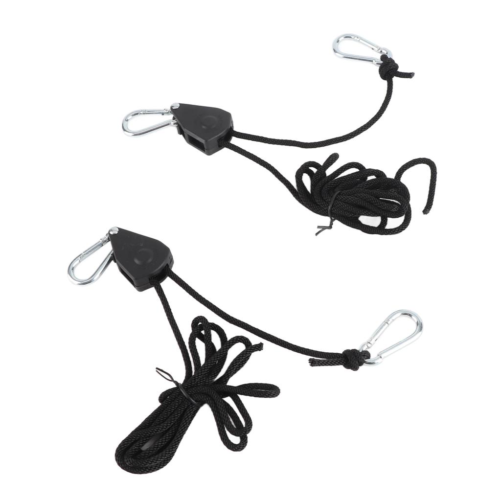 2Pcs Rope Hangers Strong Load Bearing Capacity Lightweight Portable Tent Adjustable Rope Buckle for Outdoor