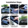 Great Wall Side Window Wiper, Multi-functional Boneless Wiper, Universal Rubber Strip Wiper, 2-Piece Set