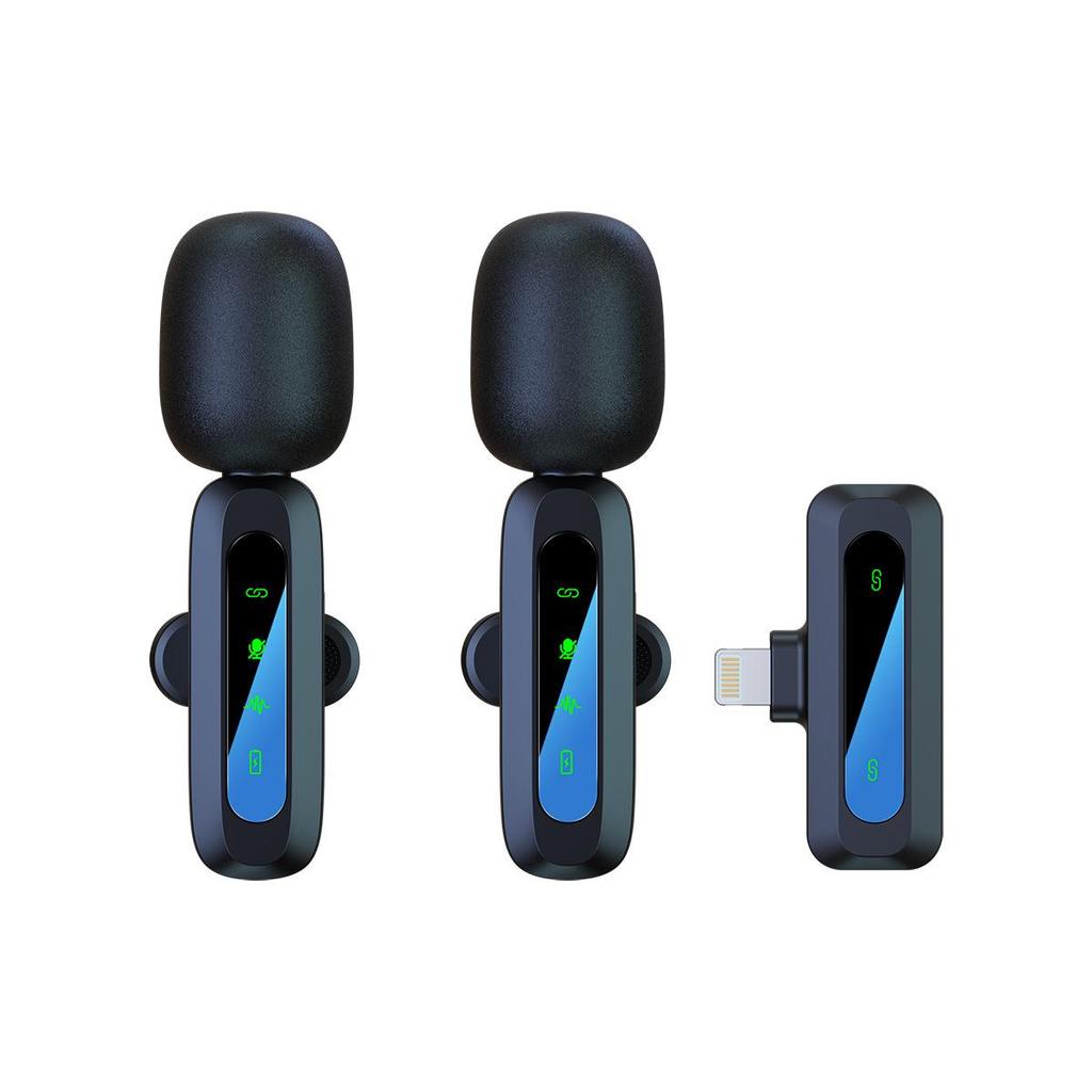 J88 Drahtloses Lavalier-Mikrofon mit Rauschunterdrückung und Ladeetui