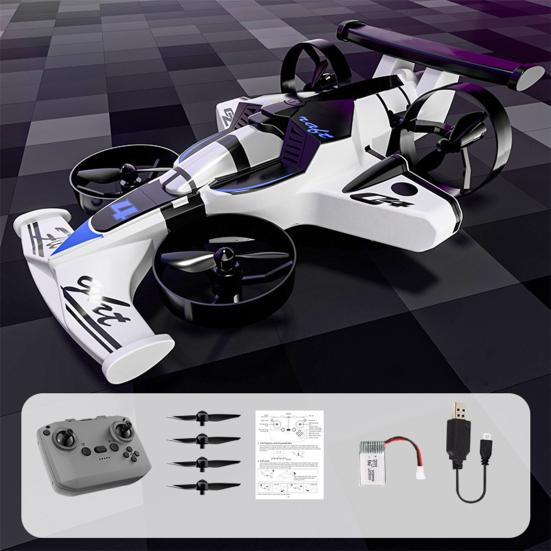 Remote Control Drone Toy 2-in-1 Land Air Mini Airplane Car Toy Kids Adults Beginner 2.4Ghz RC