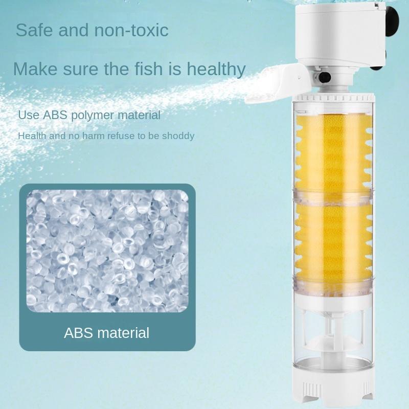 Filtru de acvariu silențios trei într-un echipament de filtrare cu pompă submersibilă încorporată filtru de acvariu