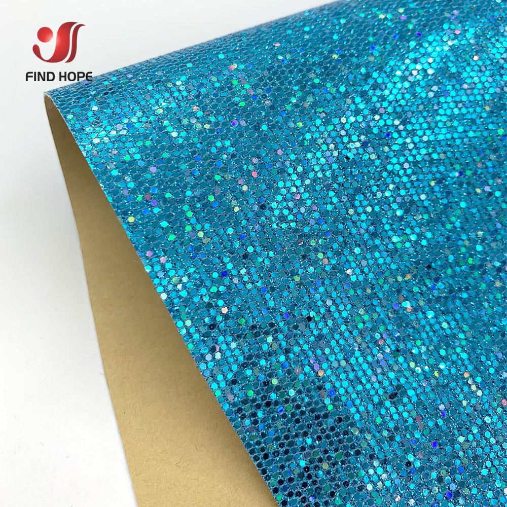 Selbstklebendes Diamant-Glitzer-PU-Kunstleder-Vinyl-Funkelndes Stoffmaterial Bastel-Schleifen-Dekor Handgemachtes DIY