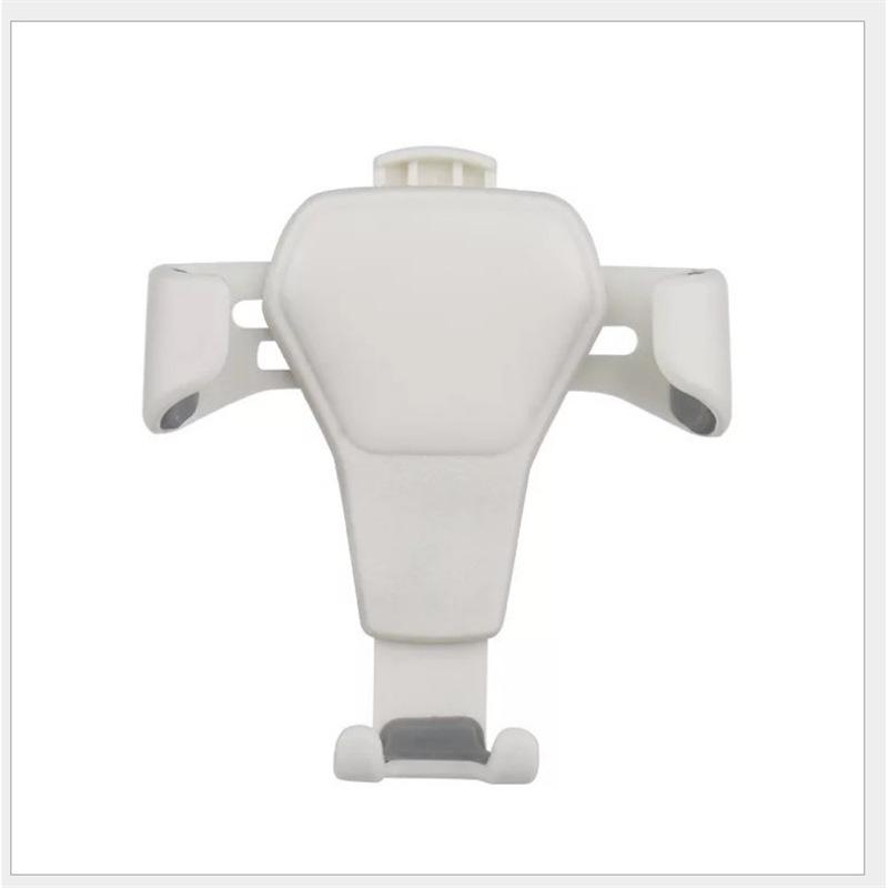 

Leather Textured Car Phone Holder with Gravity Sensing Air Vent Clip Standard белый