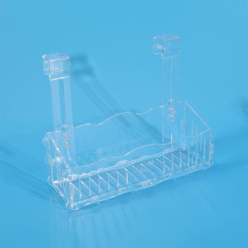 Acrylic Hanging Fish Tank Plant Holder Adjustable Clear Plant Cups High Transparency Aquarium Planting Shelf Cup For Flower Box