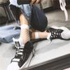 Women's Black Sexy Mesh Fishnet Ankle Socks - Spring/Summer Transparent Grid Design