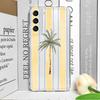 Creative Palm Coconut Tree Striped Pattern Phone Case for Samsung Galaxy S26 S25 Ultra S24 S23 S22 Plus S21 FE S20 5G Soft Cover