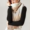 Sciarpa da donna a righe a quadri, scialle, autunno inverno