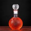 Home Bar Round Ball Shape Crystal Whiskey Wine Beer Drinking Glass Bottle Decanter Whiskey Liquor Carafe Water Jug Barware Tools