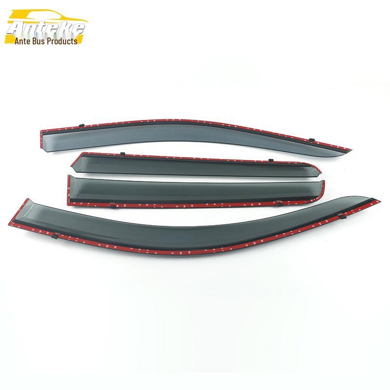11-16 Compass Rain Guards: 3D Stainless Steel Deflectors & Decorative Stickers.