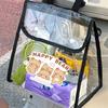 Clear Pvc Waterproof Hanging Bag Electric Vehicle Front Pocket Large Capacity Mobile Phone Lipstick Storage Bag Shopping Handbag