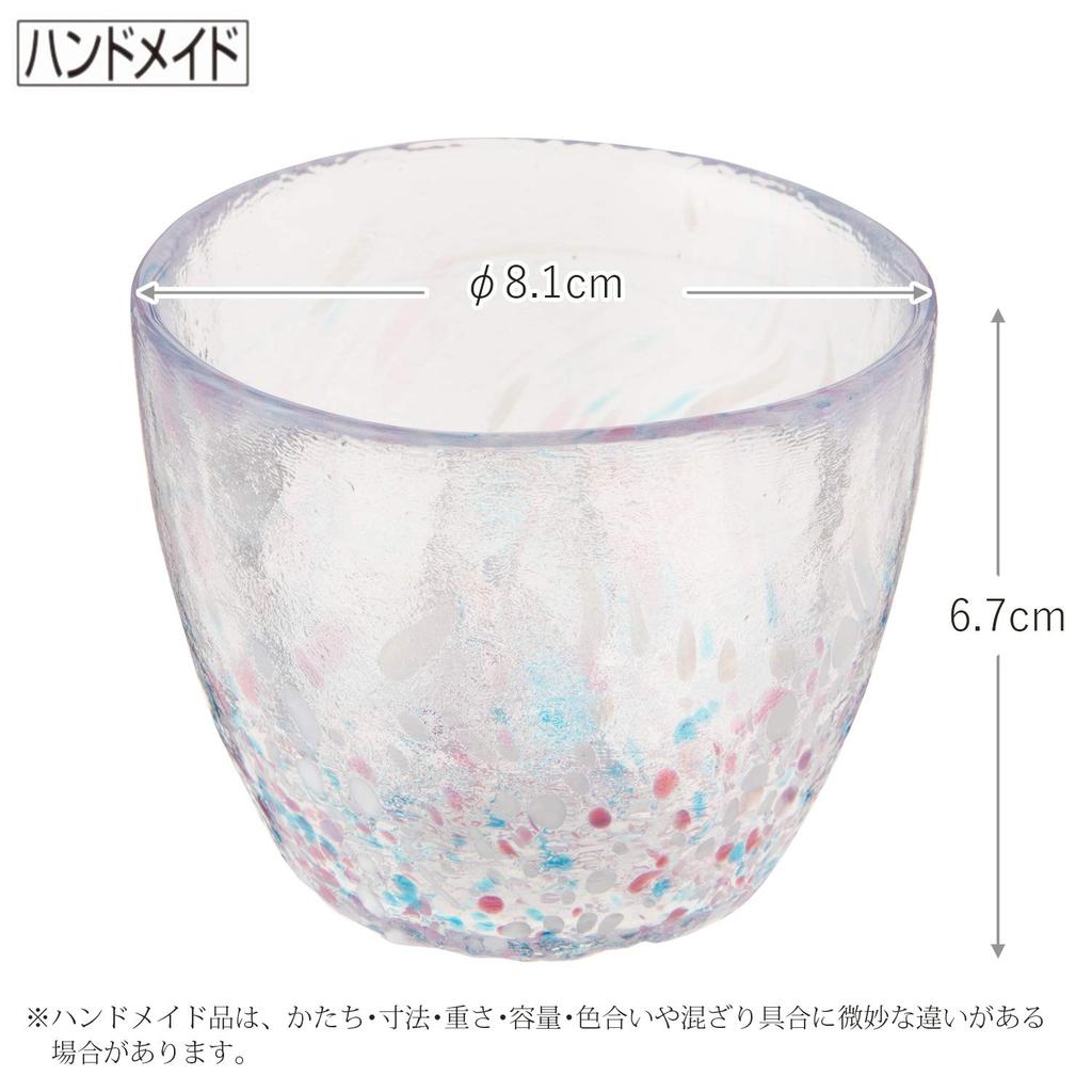 Toyo Sasaki Glass Iroshizuku Noodle Made In Soba Noodle Dipping Noodle Small Deep Glass Tableware WA311 Plate, Cup, Pink, Japan, Cup, Bowl, Plate,