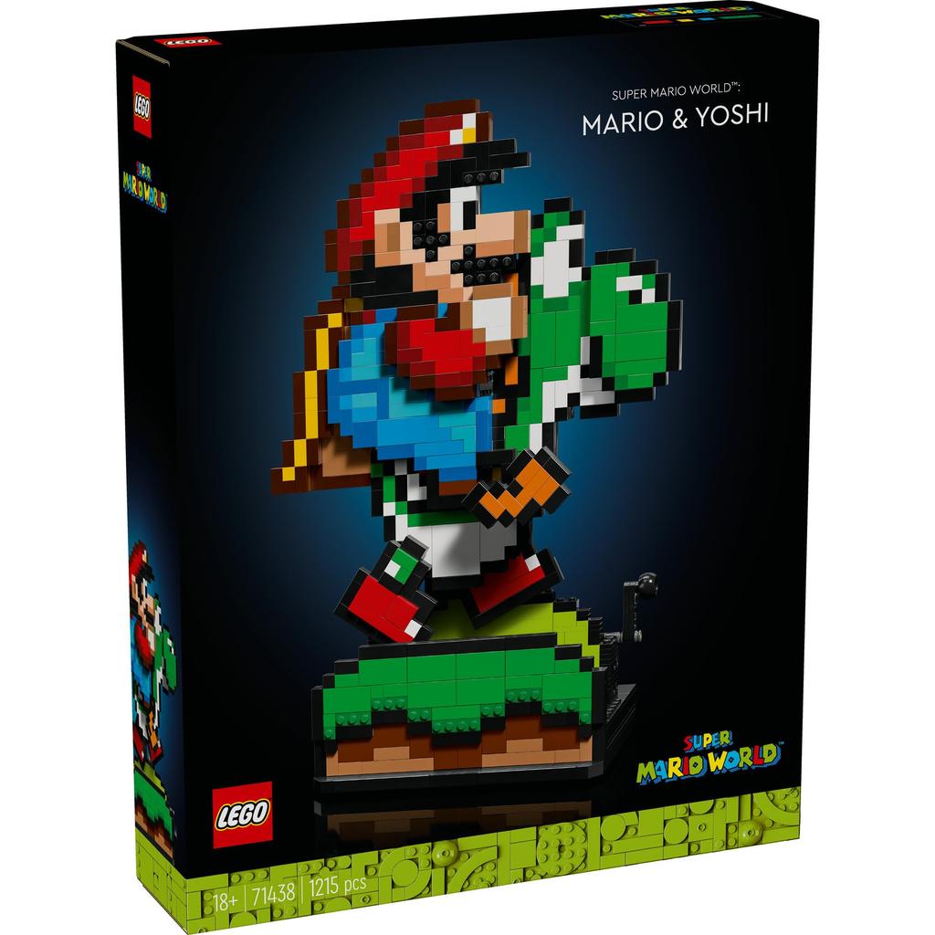 LEGO Super Mario Super Mario Mario and Yoshi Toy Present Birthday Block Christmas Men Women Mario Goods Game 71438 World