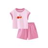 Mini Bala Kids' Cotton-Feel Quick Dry Short Sleeve & Shorts Set