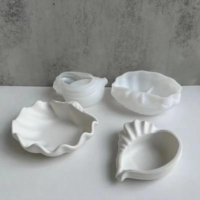 Stampo in silicone per conchiglia, candela, tazza, vassoio, contenitore, stampo in gesso, fai da te, stampo in gesso, cemento, aromaterapia, candela
