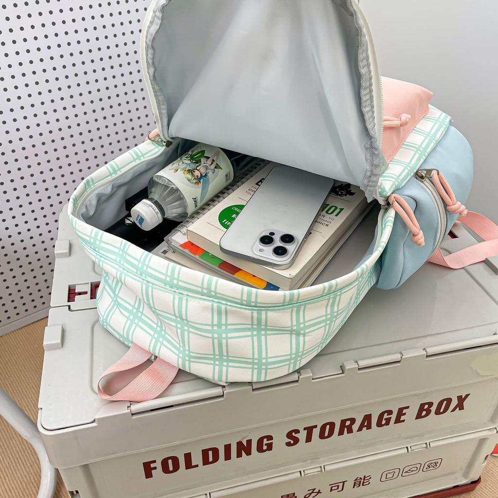 Schoolbag Wholesale High-value Schoolbag New Pastoral Style Sub-backpack Sweet and Cute Small Fresh Go Out Play Backpack