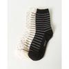 [26SS] Logo Embroidered Cotton Blend Mid-Length Socks Pattern Set of 3 HISS6E900IV