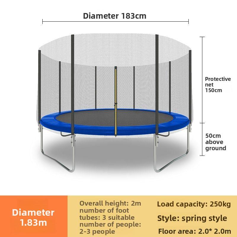 6 Inch Diameter 83cm Trampoline Household Children s Indoor Trampoline Bounce Bed Outdoor Round Adult Large Jumping Bed