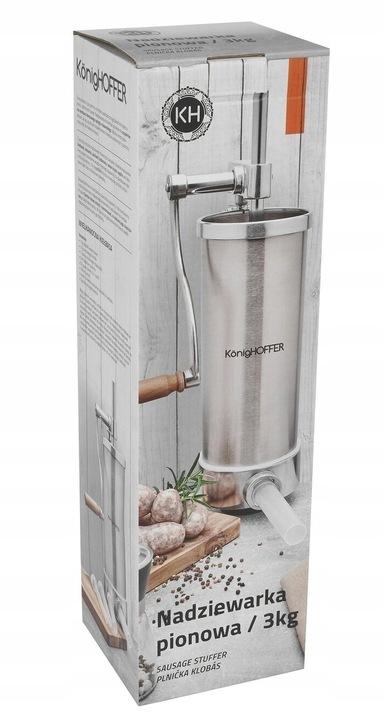 Nadziewarka Pionowa Do Kiełbas Wędlin Maszynka Szpryca Lewarek 3Kg