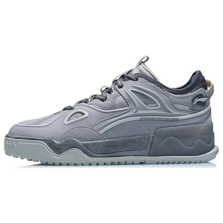 

Li Ning CF Lightweight Abrasion Resistant Low top Skateboard Shoes Men s Stone Gray AGCR289-3 39