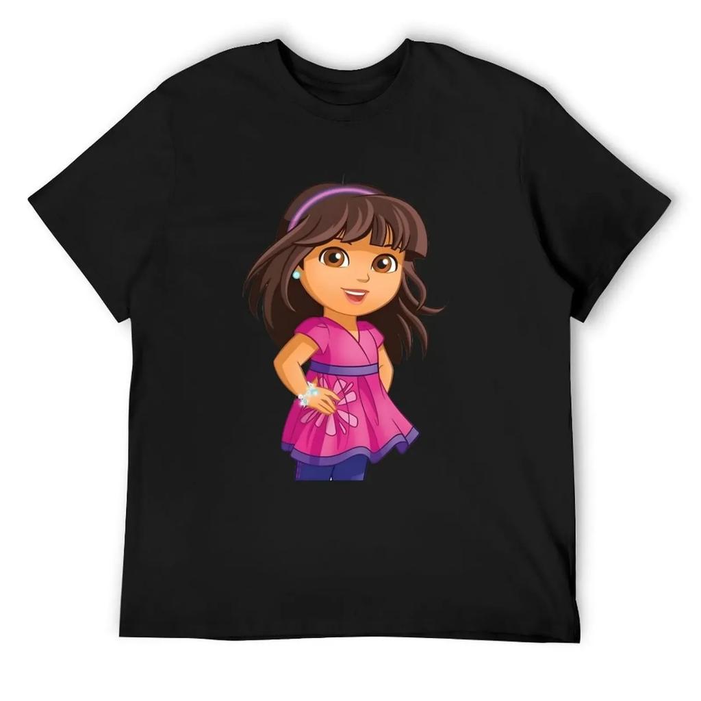 Cute Dora T-Shirt vintage anime shirt baggy shirts fashion shirts plus size clothes men clothes