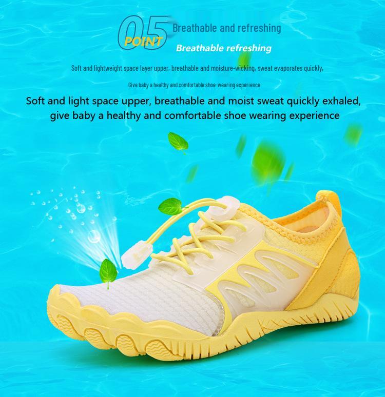 Kids' Non-Slip Breathable Water Shoes - Soft Sole for Swimming, Beach, & Fitness Activities