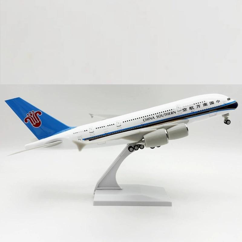 Die-cast Aircraft Model 30CM Resin A380 China Southern Airways B737 Display Miniature Model Airplane Toy House Decoration