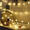 Lanito String Snowflake Warm White Garden USB Christmas Decorative Lights 20 Warm Lights, Design, LED, Indoor/Outdoor Lights, Operated, Lights, (3m,