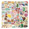 1set Cartoon Cute Handbag Stickers, Luggage, Mobile Phone, Trolley, Skateboard, No Glue, Waterproof Stickers