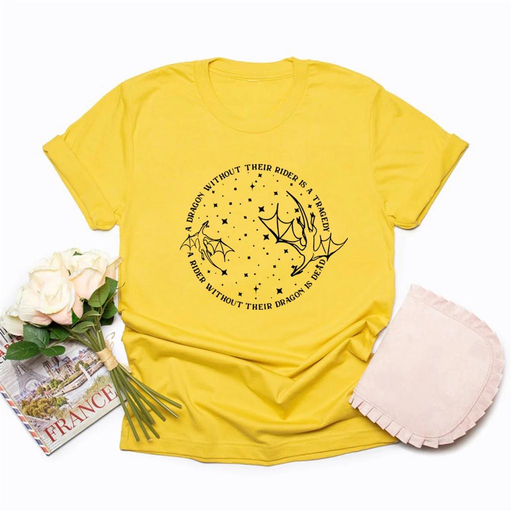 Fourth Wing T-Shirt Basgiath War College Shirt Unisex Short Sleeve T-shirts Dragon Shirts Vintage Graphic Tees Book Lovers Gift