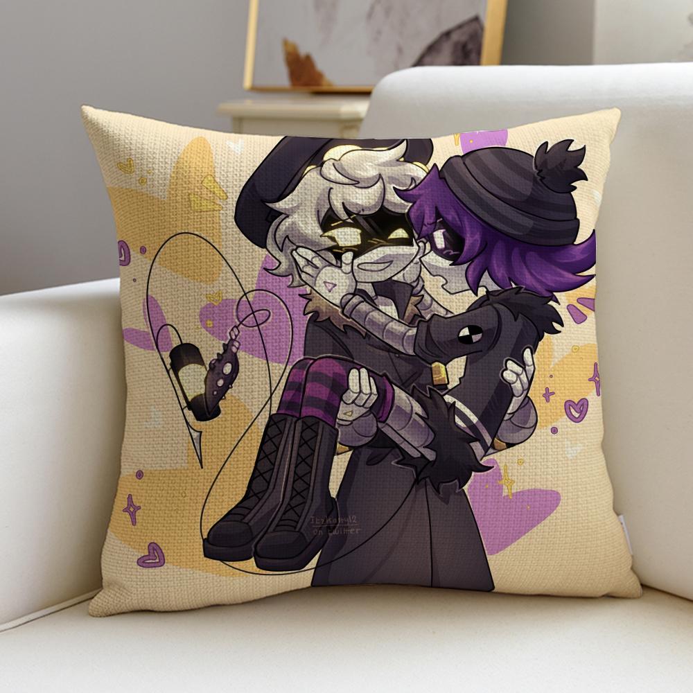 Futuristic MMurder DronesS Cushion Cover Breathable and Skinfriendly Linen Pillowcase Square Removable and Washable Cushion