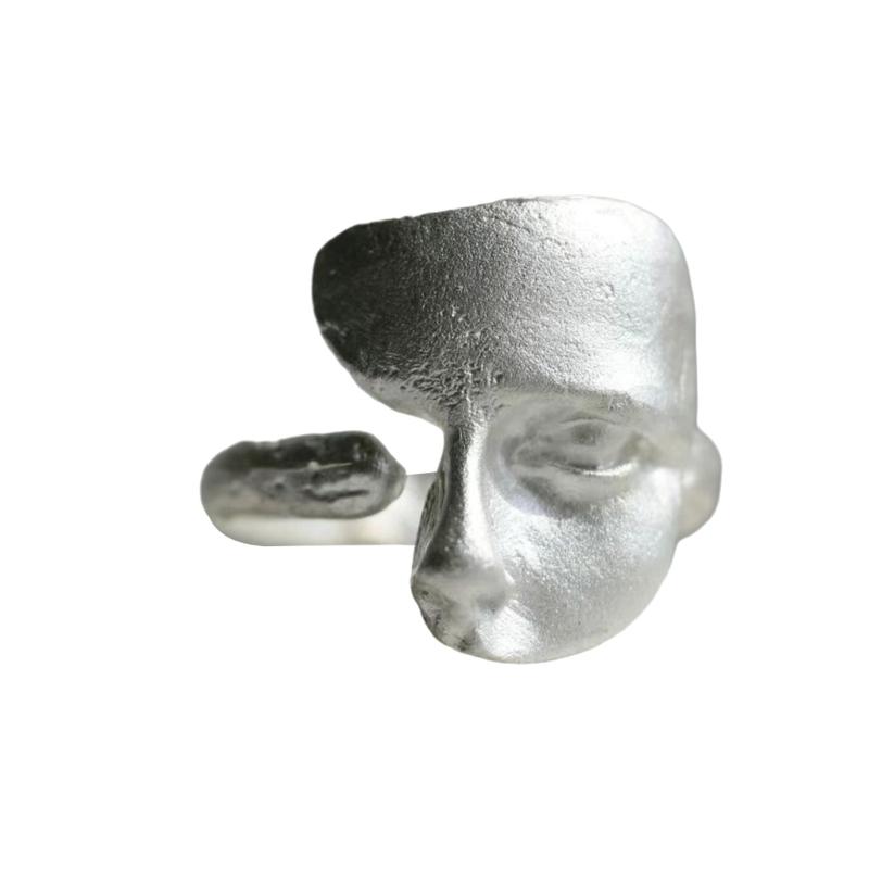 

Удобные кольца Уникальные кольца Медные кольца в форме маски Модные аксессуары Парные кольца, подходящие для стильных нарядов