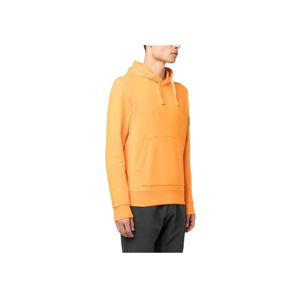 STONE ISLAND Felpa con cappuccio e logo Arancione Uomo Streetwear 101564151-V0032
