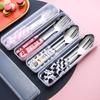 Customizable Stainless Steel 3-Piece Portable Cutlery Set for Travel & Office
