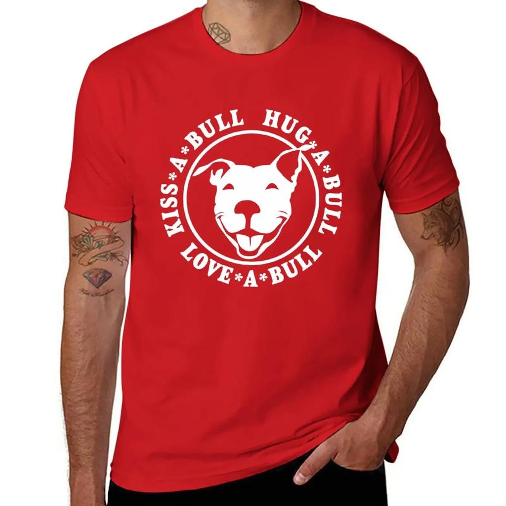 Love-A-Bull Pitbull Bully Dog Rescue| NickerStickers? on Redbubble T-Shirt Aesthetic clothing Blouse anime mens t shirts