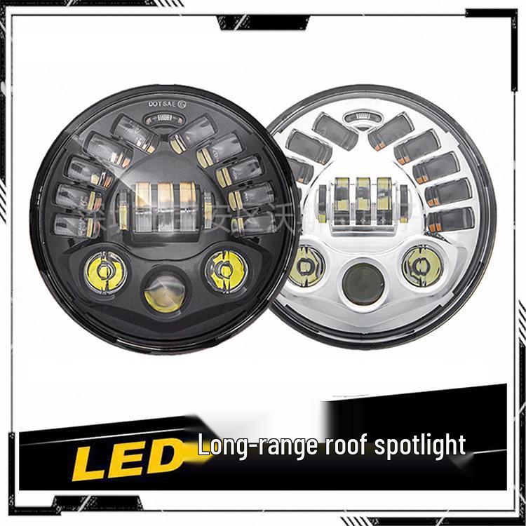 7-inch Turn Signal LED Headlight for Harley/Wrangler with DRL High/Low Beam