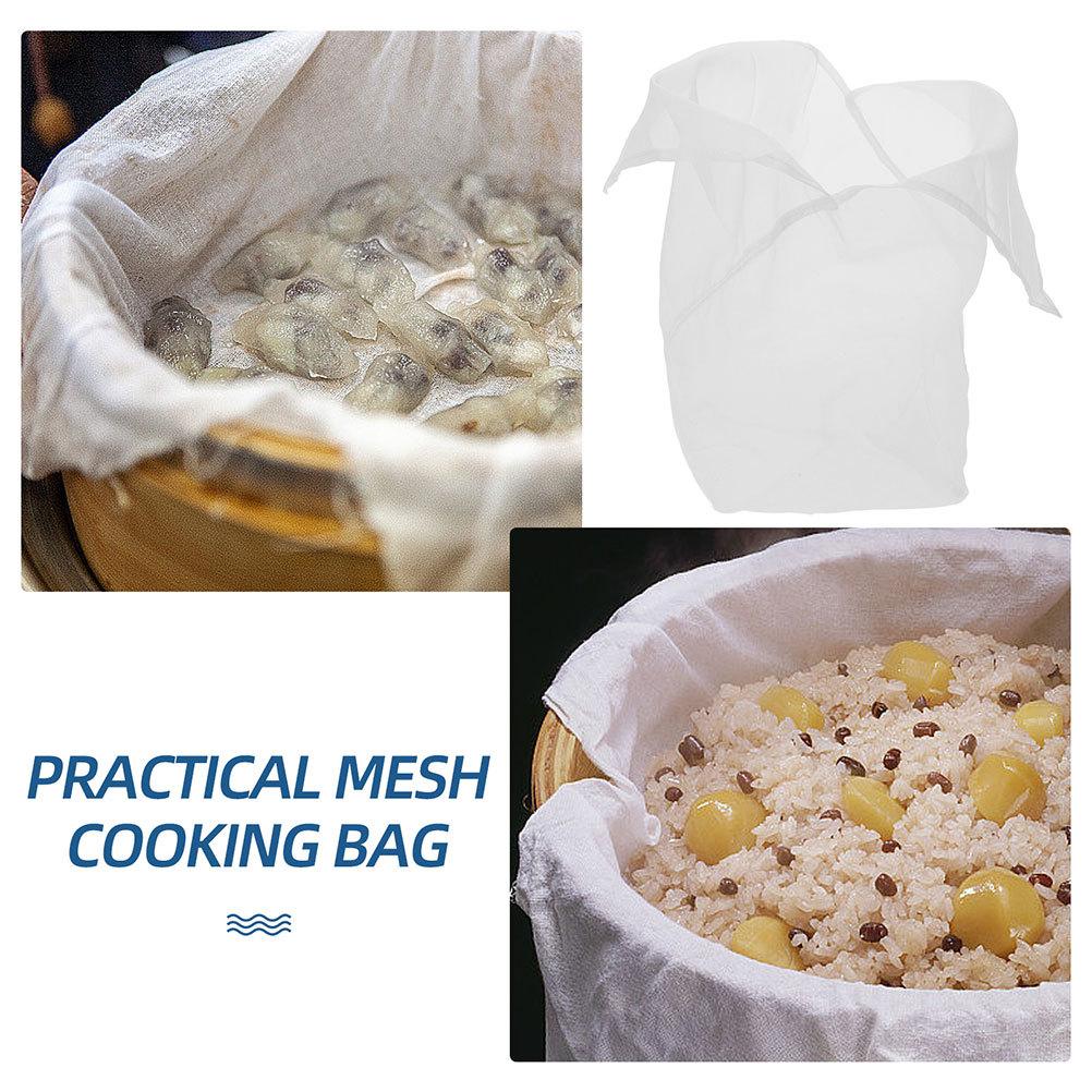 

2Pcs Kitchen Steamer Liners Fine Mesh Rice Bags for Steamer Basket Sushi Rice Cooking Non-Stick Reusable Cooker Mesh Liner Home 50X32X32CM