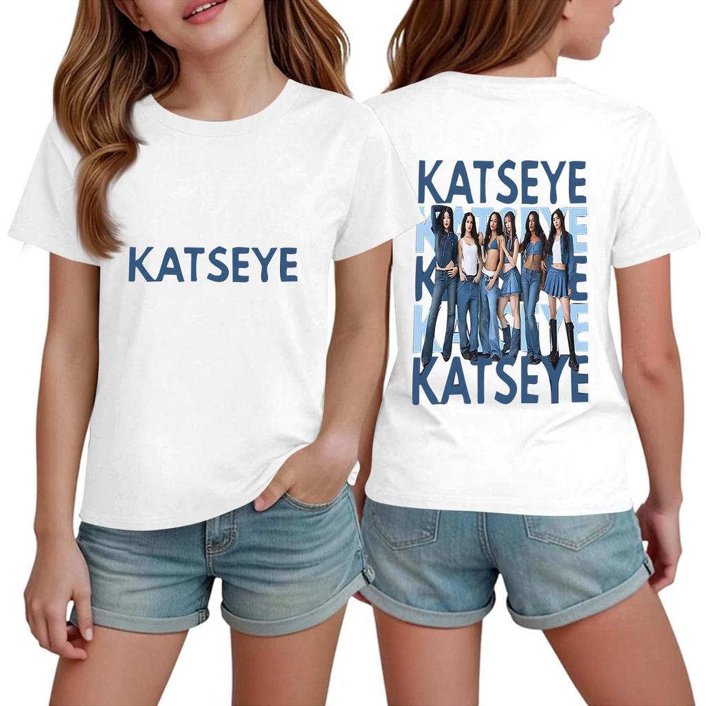 Boys Girls Short Sleeve T-Shirt for Kids Trendy Casual Top