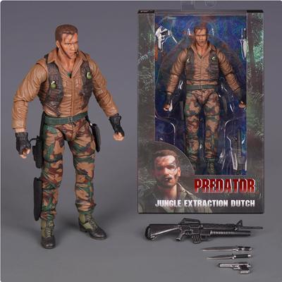 NECA Predator 30th Anniversary Jungle Encounter Dutch Extraction Dutch Patrol Dutch Disguise Dutch Ko Action Figures