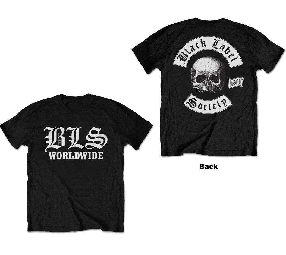 Black Label Social Tshirt for Men and Women Summer 2025 Quality Pure Cotton Casual Shortsleeved Fashionable Printing
