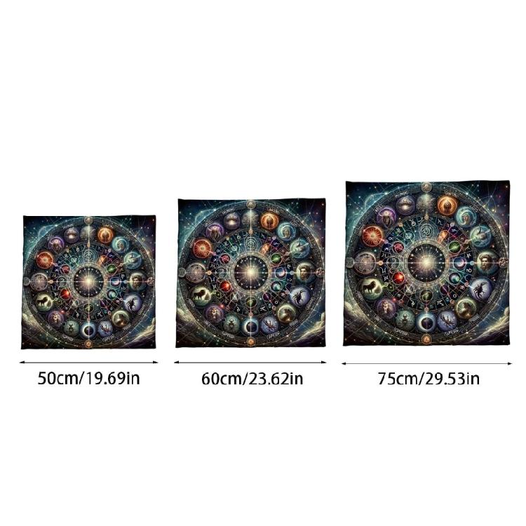 Premiums Velvets Tarots Tablecloth Multiple Size Mystical Fade Resistant Washable Board Game Accessory