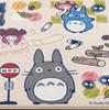 Senko My Neighbor Totoro Drawing Wipeable PVC Kitchen Mat 45 x 180cm Beige Character Totoro Ghibli 61068 Approx.