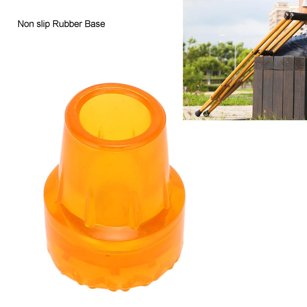 5Pcs 19mm Thicken Crutch Tip Skid Resistant Rubber Cane Tip Wearproof Crutches Accessories